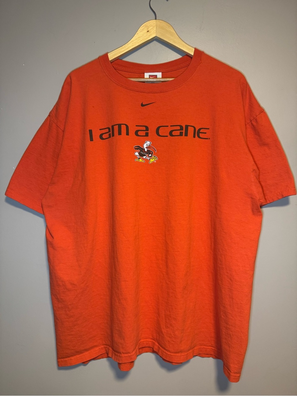 Vintage Miami Hurricanes T-Shirt / Nike / Center Swoosh / Y2K / XXL